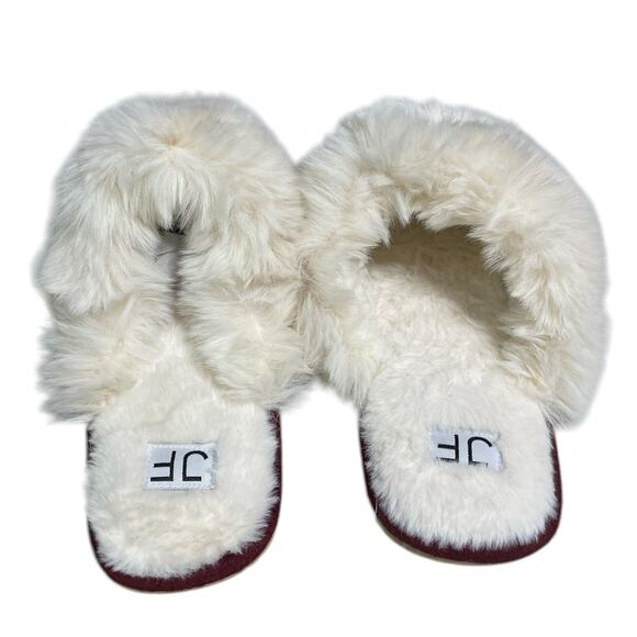 JF Harper Royal Port Faux Fur Slippers size Medium - Picture 3 of 7
